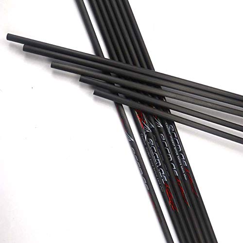 ACCMOS Carbon Arrow Shaft ID 8.0mm 32 Inch Spine 300/350/400/500 Arrow Accessory Parts Archery Recurve Bow Shooting Hunting Arrow DIY 6/12pcs (12pcs, 300 Spine) - Thumbnail 6