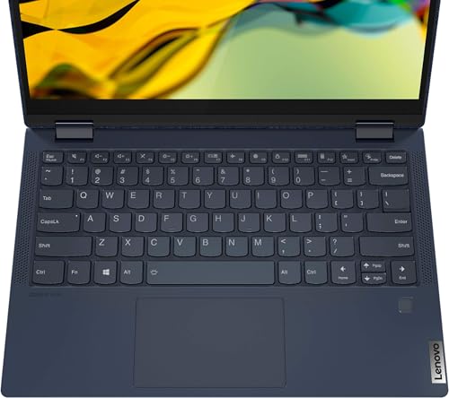 Image of Lenovo Yoga 6 13.3 2-in-1 13.3 inch Touch Screen Laptop - AMD Ryzen 5-8GB Memory - 256GB SSD - Abyss Blue Fabric Cover