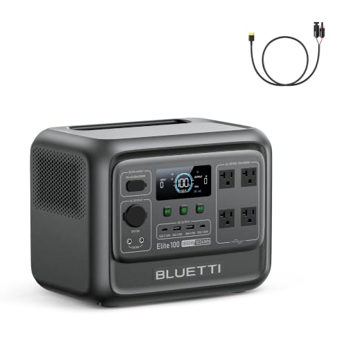 Image of BLUETTI Elite 100 V2 Portable Power Station with Solar Cable 1024Wh 1800W