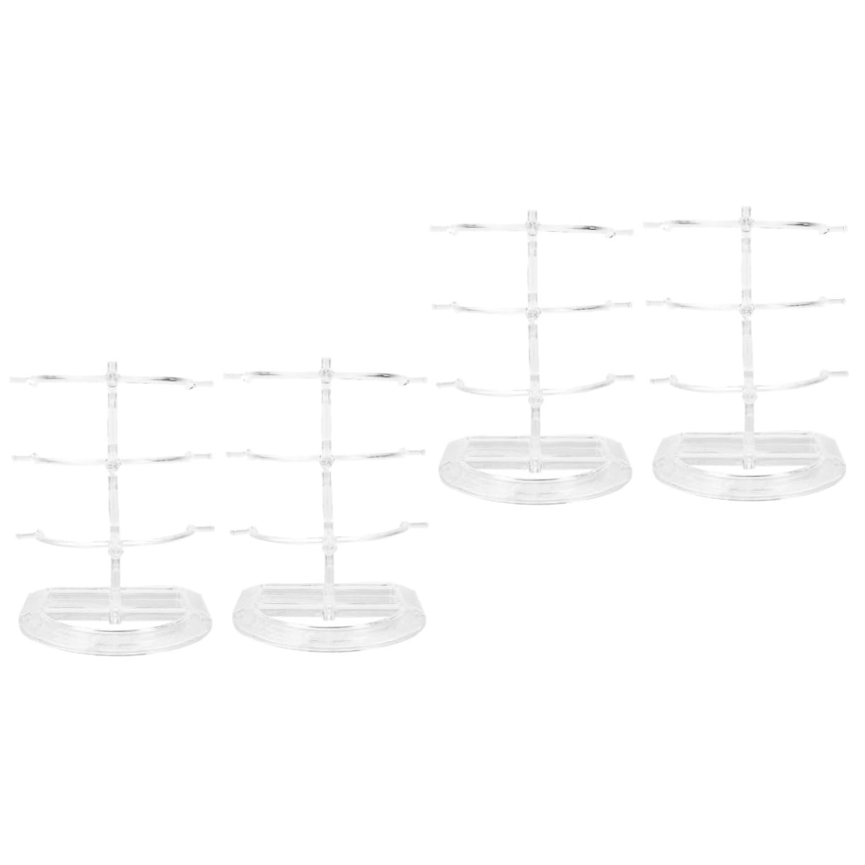 Amosfun 4 Pz Espositore Per Occhiali Alzata Trasparente Per Occhiali Espositore in Porta Occhiali Da Scrivania Rastrelliera Porta Occhiali Alzata Per Occhiali Porta Bicchieri P.s