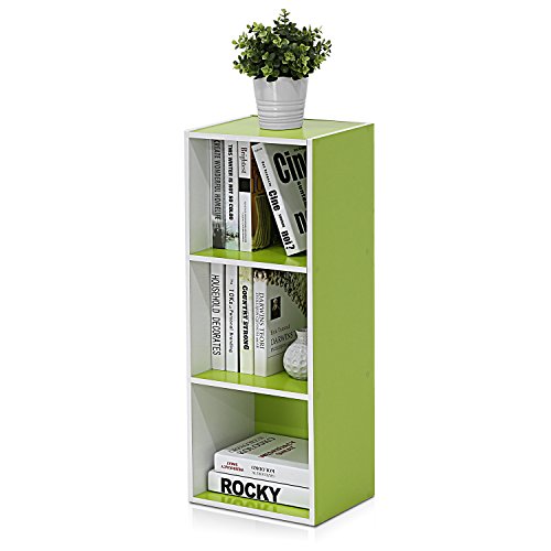 Furinno LUDER Book Shelf, 3-Cube Bookshelf, Bookcase with Open Shelves, 9.3 x 12 x 31.5, Easy...