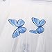 Sywiyi Fashion Girls Mesh Tutu Skirts Toddler Kids Y2K Butterflies Printed Tulle A-Line Skorts Blue 2-3 Years