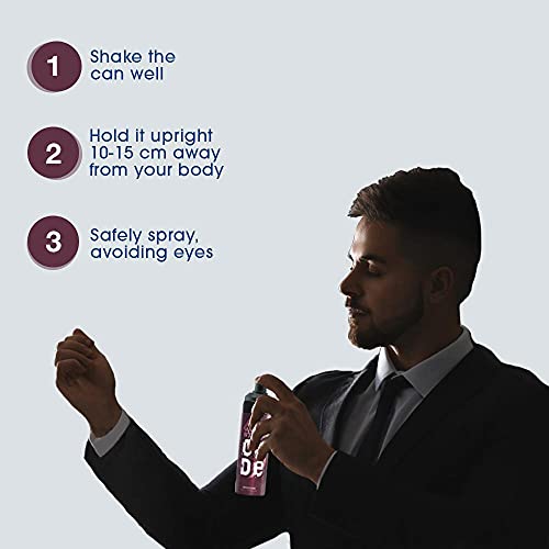 Wild Stone Code Steel & Iridium No Gas Body Perfume Combo for Men,, Pack of 2 (120 ml each)