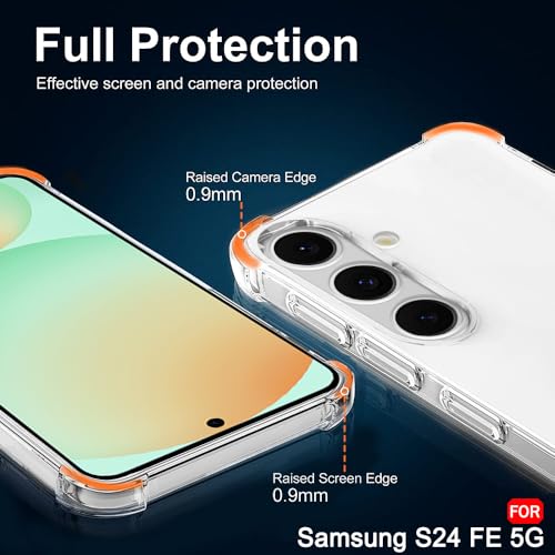 Image of TheGiftKart Transparent Crystal Clear Back Cover Case for Samsung Galaxy S24 FE 5G | Shockproof Soft TPU Case | Cushioned Edges for Ultimate Protection Back Cover Case (TPU, Transparent)