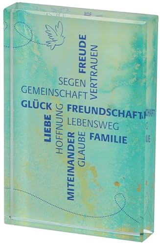 Preisvergleich Produktbild Segen, Gemeinschaft ...: Glasquader zum Aufstellen