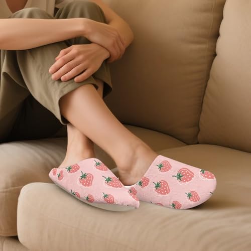 Howilath Fuzzy Slippers Women with Flannel Upper Indoor Plush Slippers Winter Home Shoes with Flannel Upper3