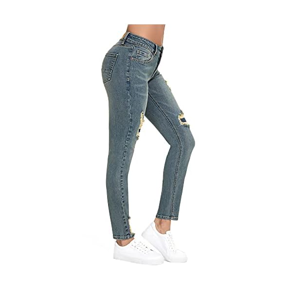 Resfeber-Womens-Ripped-Boyfriend-Jeans-Cute-Distressed-Jeans-Stretch-Skinny-Jeans-with-Hole Resfeber Women's Ripped Boyfriend Jeans Cute Distressed Jeans Stretch Skinny Jeans with Hole