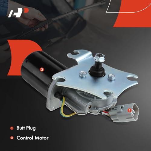 Image of A-Premium Front Windshield Wiper Motor Compatible with Toyota | for Toyota Corolla 1993 1994 1995 1996 1997, 5-Pin