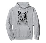 Photo Gallery impronta digitale del cane - australian cattle dog dad mom felpa con cappuccio Photo Gallery impronta digitale del cane - australian cattle dog dad mom felpa con cappuccio