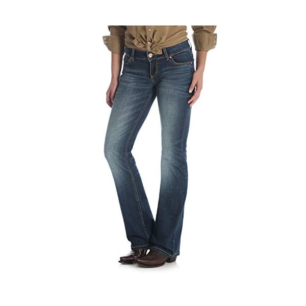 Wrangler-Womens-Retro-Mae-Mid-Rise-Stretch-Boot-Cut-Jean Wrangler Women's Retro Mae Rise Stretch Boot Cut Jean, Mid Wash, 7W x 32L