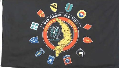 VIETNAM VETERAN "OUR CAUSE WAS JUST" 3'x5' Polyester flag
