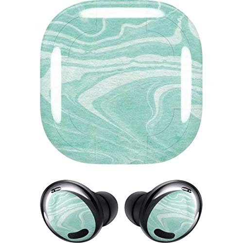 Skinit Decal Audio Skin Compatible with Samsung Galaxy Buds Pro Originally Designed Mint Marbling Design
