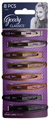 Goody Classic Oval Metal Snap Clips 8 ea (Pack of 3)