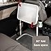 YXLLGS RV Folding Car Table, Car Desk for Laptopwith Adjustable Height, for Home RV Conversion Vehicles, Outdoor Camping Picnic(White)