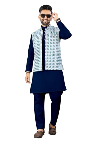 Image of Trustous Traditional Men's Kurta Koti Set (3 PCS SET)