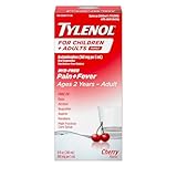 Tylenol for Children & Adults Liquid Pain Relief and Fever Medication, Dye-Free Oral Suspension with Acetaminophen, Fever Reducer, Liquid Medicine for The Family, Cherry, 8 fl. oz