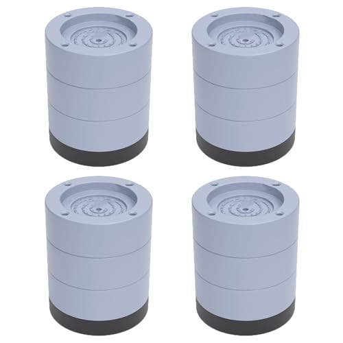 ITTRUH Elevadores de Muebles, elevadores de Muebles de plástico cilíndricos for sofás, 4 Piezas, Dispositivo Elevador de Cama, elevadores de Mesa de Alta Resistencia(Grey,8.5cm)