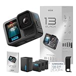 【GoPro公式ストア限定】 GoPro HERO13 Black + デュアルバッテリーチャージャー + Enduroバッテリー 3個 + 認定SDカード + 充電口付サイドドア 5.3K 60fps 10bit HLG-HDRビデオ 400fps 13倍スローモーション 【国内正規品】