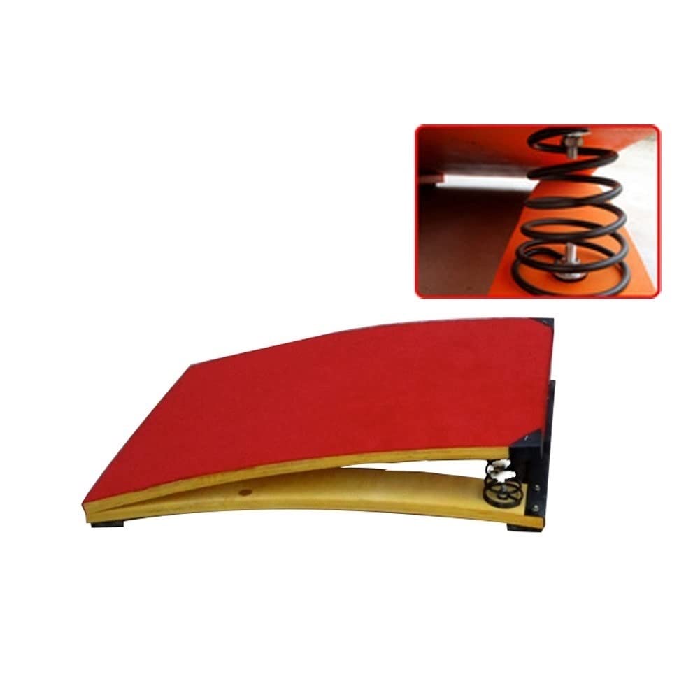 Tremplin de gymnastique en bois dur massif avec 2 ressorts robustes