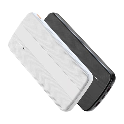 JPEOAYBI 2-Pack 10000mAh Daul USB Portable Charger, USB-C Fast Charging Power Bank, Backup Charger for iPhone 16/15/14/13, Galaxy S23/22, Pixel and etc