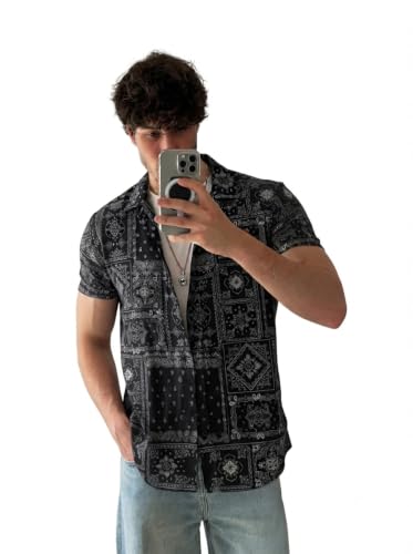 Image of BULLMER Trendy Regular Fit Printed Causal Shirt for Men - Pack of 1