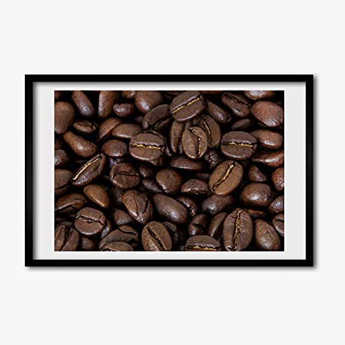 Cadre en bois moderne 60x40 cm Tulup sur le thème du café pour salon cosy