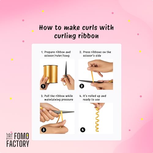 Image of The FOMO Factory 8 Pcs Flower Balloon Clips + 50 Pcs Metallic Chrome Balloons - Pink Birthday Decoration Kit with Pink Golden HBD Banner | Reusable Party Props Kit for Girl Birthday (PinkFC)