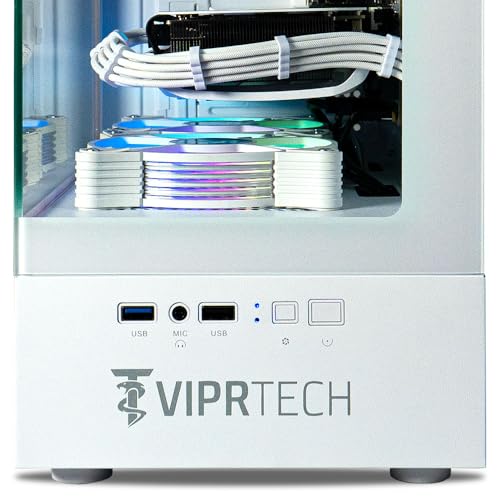 ViprTech Stryker 3.0 Liquid-Cooled PC - AMD Ryzen 7 (4.1GHz Turbo), RTX 3060 12GB, 32GB DDR4 3200, 1TB NVMe SSD, 700W PSU, WiFi BT, Win 11 Pro, RGB, Gaming Desktop Computer Prebuilt, White - Image 6