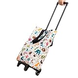 Einkaufswagen - Ladekapazität Faltbarer Rollwagen,Lebensmittel Praktischer Einkaufswagen | Für Hotel Restaurant Wohnung Vermietung Wohn Reise Studentenhaus Zwölf Zweihundert