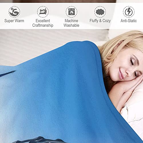 Couverture douce et chaude imprimée Houston avec flanelle double face