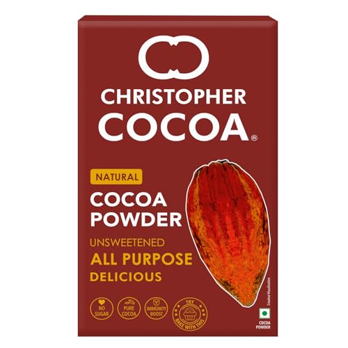 Image of Christopher Cocoa Natural Cocoa Powder 70g | Cocoa for Baking, Desserts & Beverages