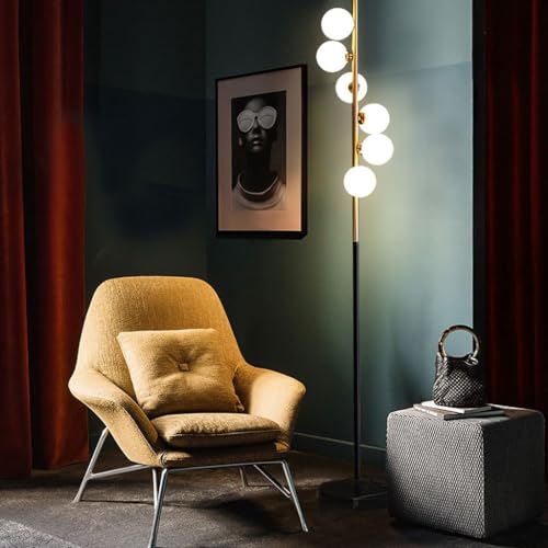 Lampe Luod liseuse haricot magique et lampadaire simple de salon en boule de verre - 5
