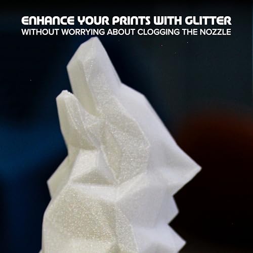 Image of Polymaker Panchroma Celestial PLA Filament 1.75mm for 3D Printer, White | Neatly Wound Glitter PLA for Easy Print & Smooth Feeding, Compatible with Bambu Lab & Most 3D Printers