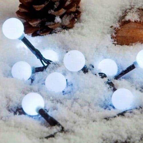 Noma White Berry Lights : Mains Powered with Timer : Multifunction : Indoor/Outdoor : 100 LED