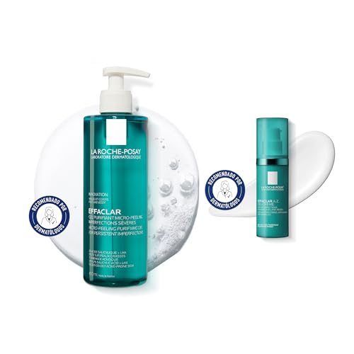 La Roche-Posay Effaclar Gel Purificante Micro-Peeling 400 ml + Effaclar Gel Crema AZ 40 ml