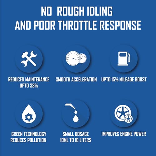 Han Lubes e90 Blue Diesel Additive 10ml x 10, Complete Fuel System Cleaner. Treats 100L of Diesel, for All Cars, SUVs, Trucks. Keeps Engine Clean, Improves Engine Smoothness, Fuel Economy & Pickup.