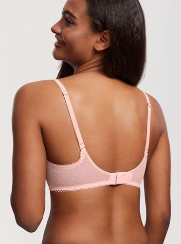 Image of DOBREVA Women's Sheer Mesh Demi Bra Underwire Balconette