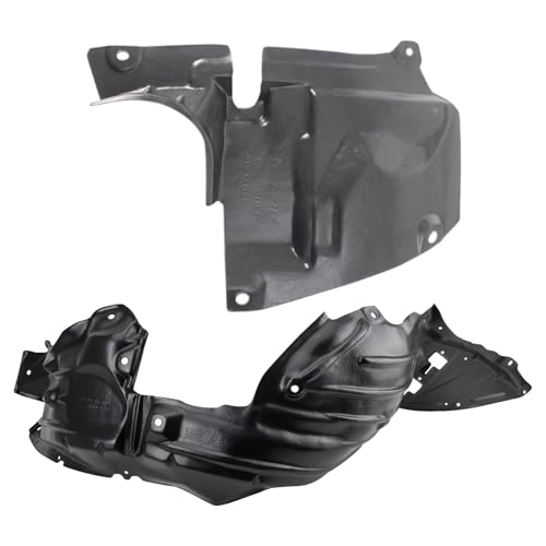 Image of TRQ Inner Fender Liner Set Compatible with 2014-2018 Mazda 3 MA1249145 MA1250115
