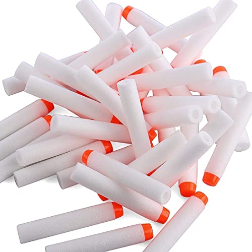 Image of VERAT Hollow Out Soft Foam Refill Darts for N-Strike Elite Series Blasters (White, Pack of 250)