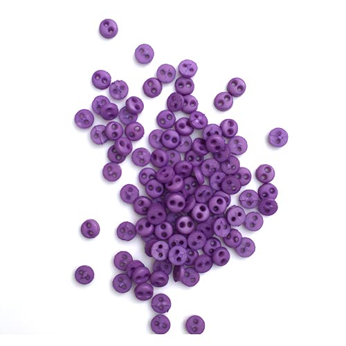 (100 Stück) Mini-Knöpfe, 4 mm, rund, kleine Knöpfe, für Scrapbooking, zum Dekorieren von Kindertüchern