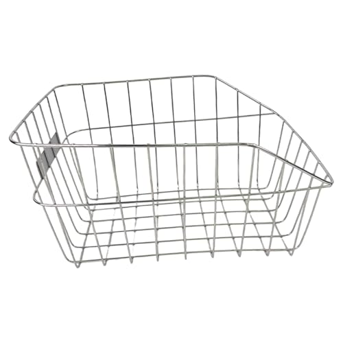 Stainless Steel Bike Rear Basket 15.9x11.8x8.7 in