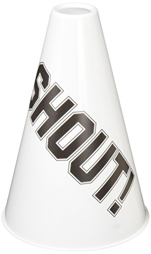 amscan White Megaphones, Party Accessory, 6 Ct.