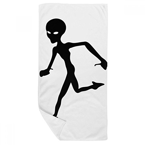 Serviette de bain alien douce et absorbante multicolor de format 35x70cm