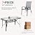 TLSUNNY 7 Pieces Patio Dining Set, Outdoor Table and Chairs W/1.69? Umbrella Hole, 30"X 55" Table and Stackable Textilene Chair, All Weather Patio Furniture Set (Umbrella not Included) (Grey)
