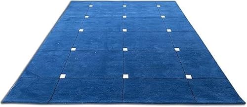 New Hand Tufted Wool Area Rug, Painted Mixed Abstract Striped Pattern (6x9 ft)