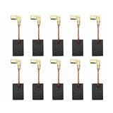 Compatibile for GA5030 GV5000 4301SV 6510B-2 8410B 9035 9504BH 6510 Spazzola di carbone for smerigliatrice angolare Confezione da 10 parti di riparazione(CB325)