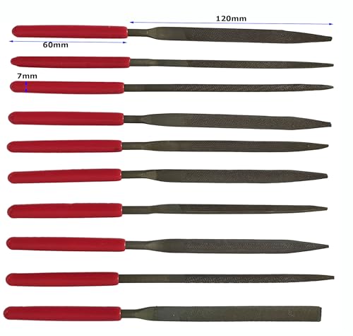 Image of Inditrust 10Pcs Needle File Set Files for Metal Glass Stone Jewelry Wood Carving Craft Tool (5x180mm)