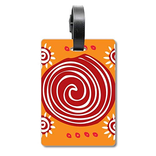 Étiquette valise voyage motif mexicain rouge pour vos vacances