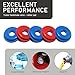 Sephile 20 PCS Trailer Handshake Valve Gasket, Waterproof Durable Rubber Vehicle Sealing Ring, Portable Valve Gaskets, Universal Automotive Brake Air Hose Grommet Parts for Most Cars (Red & Blue)