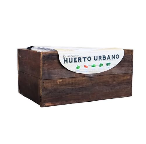 Mini Huerto de Interior para Plantas Semillas Hortalizas y Aromáticas, Kit de Cultivo Completo Huerto Urbano Ecológico en Casa Jardín Terraza Regalo Original